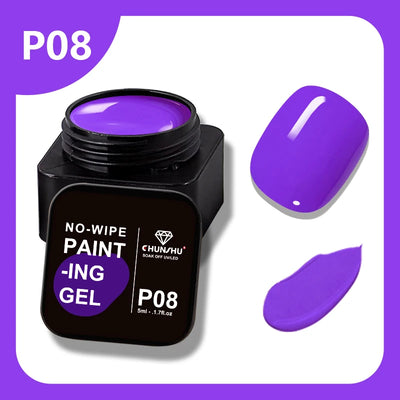 CHUNSU 3 In 1 Spider Gel Nail Polish No Wipe Functional UV Gel Creative Wire Drawing Liner Soak Off Magic Powder 5ML Clear  DIY