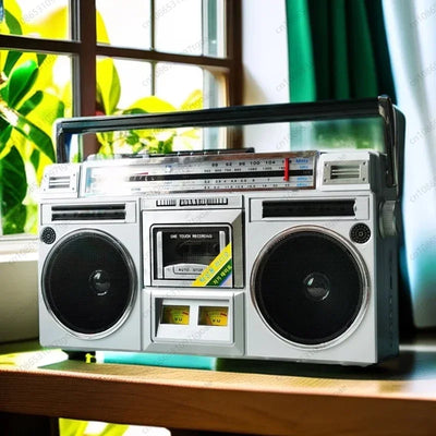 Retro stereo dual speaker radio Recorder Convenient tape drive Bluetooth USB TF card