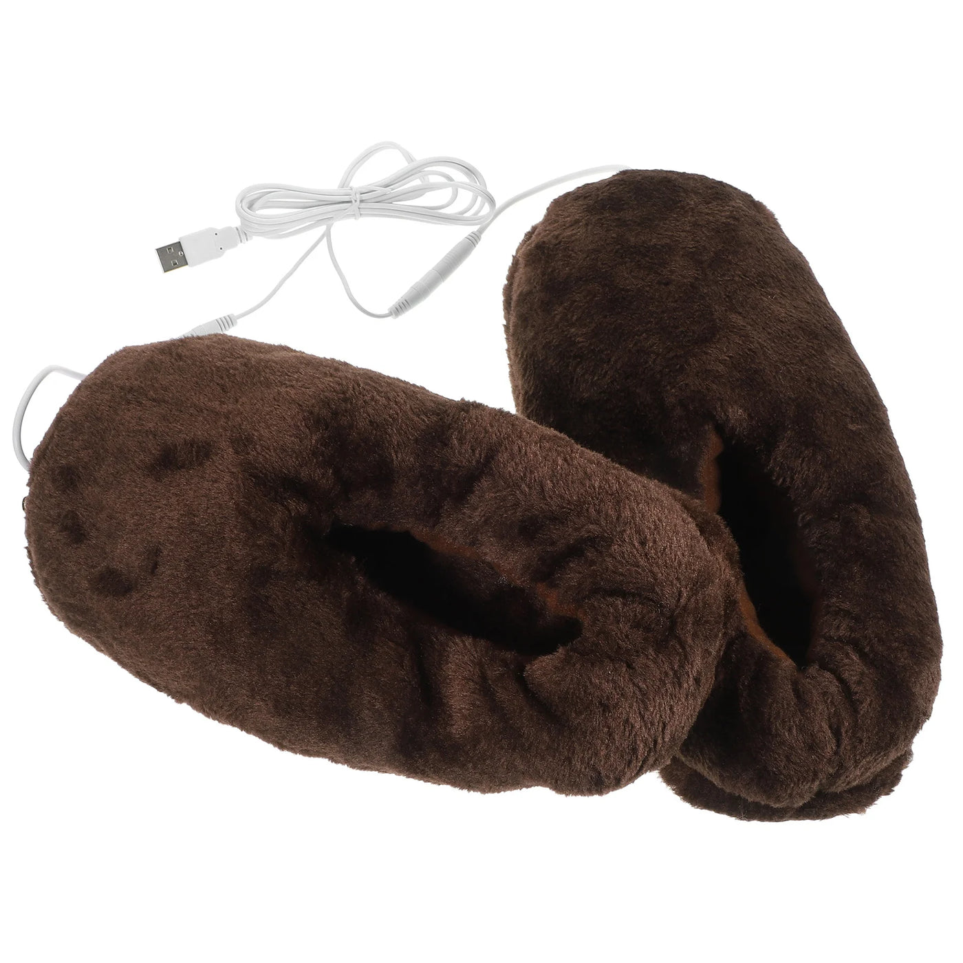 Warm Soft Usb Heating Slippers Thermal Winter Foot Warmers Rechargeable Heated Shoes Cozy Plush Comfortable Sneakers Men Shoes