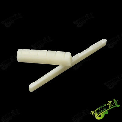 Acoustic guitar  and 4 5 6 7 12String Bass guitar nut slotted, upper and lower nuts slotted in various sizes Made of Bovine bone