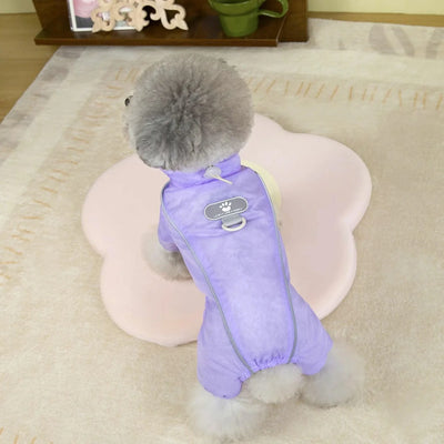Summer Pet Clothes 4-Leg Pants Thin & Breathable-Cat Dog Sun Protection Outfit for Teddy Schnauzer Bichon Puppy UV Defense Wear
