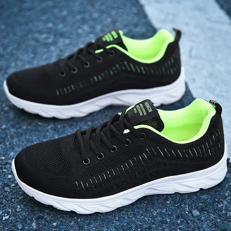 New Athletic Shoes for Men Shoes Sneakers Black Casual Men Mesh Sneakers Breathable Tennis Running Walking Gym Men Shoes