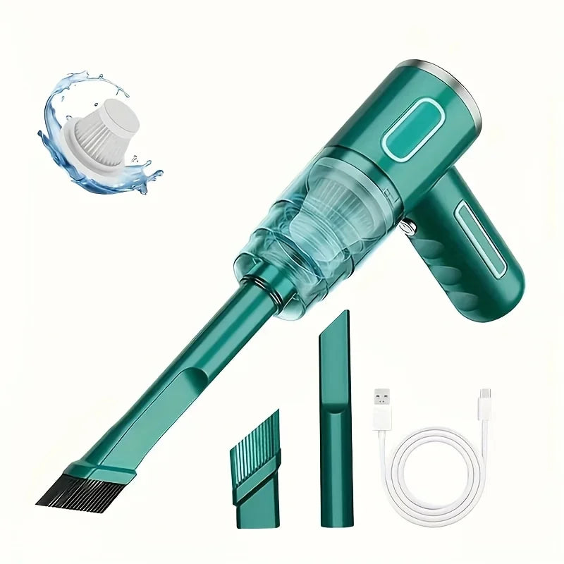 Portable Wireless Car Vacuum Cleaner with Strong Suction USB Rechargeable Mini Vacuum for Car Home Office Compact Spaces