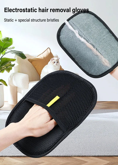 Pet Hair Cleaning And Collection Gloves Pet Double-sided Multi-functional Beauty Glove Tool Reduce The Pressure Of Pet Ownership