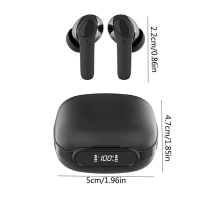 Wireless Earbuds 5H Playtime - In-Ear Noise Cancelling Earphones IPX7 Waterproof for Workout, SecureFit Ear Wings