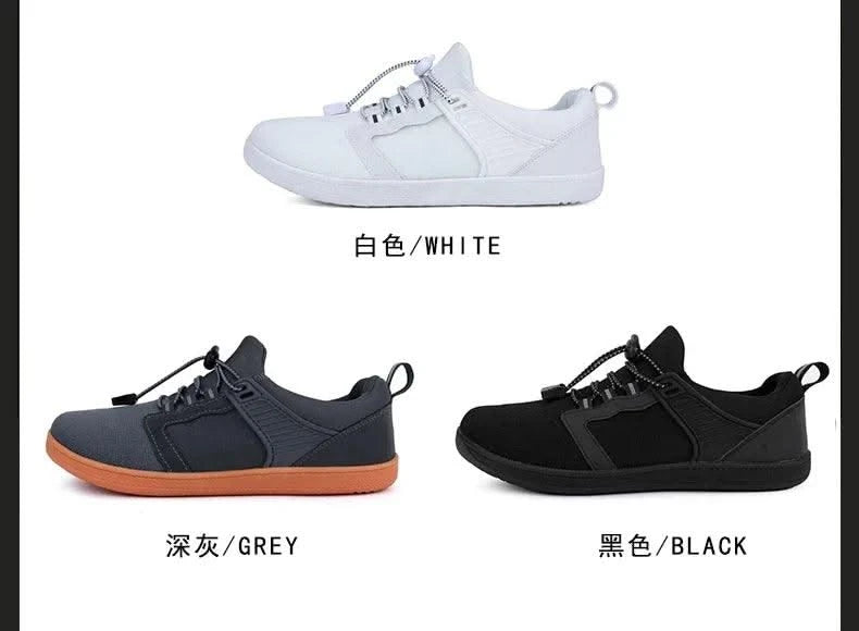 2024 White Wide Barefoot Flats Shoes for Women Outdoor Women's Minimalist Shoes Wide Toe Casual Walking Shoes Running Exercise