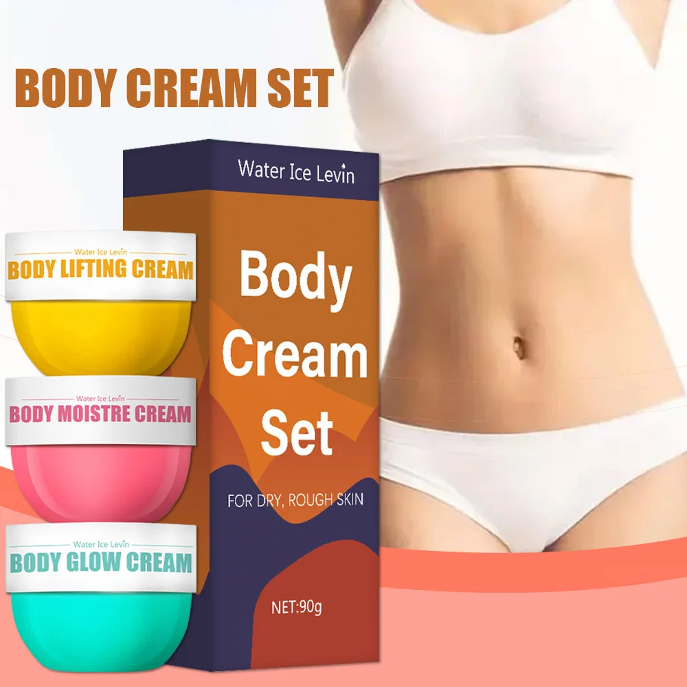 3-Piece Skin Care Set, Body Brightening Cream, Firming Body Cream, Body Moisturizer, Firming and Lifting Skin Set