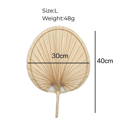Hand Fans Hand Made Fan Rattan Decoration For Wedding Natural Palm Leaf Woven Fans Wall Art Decor For Farmhouse Ornaments