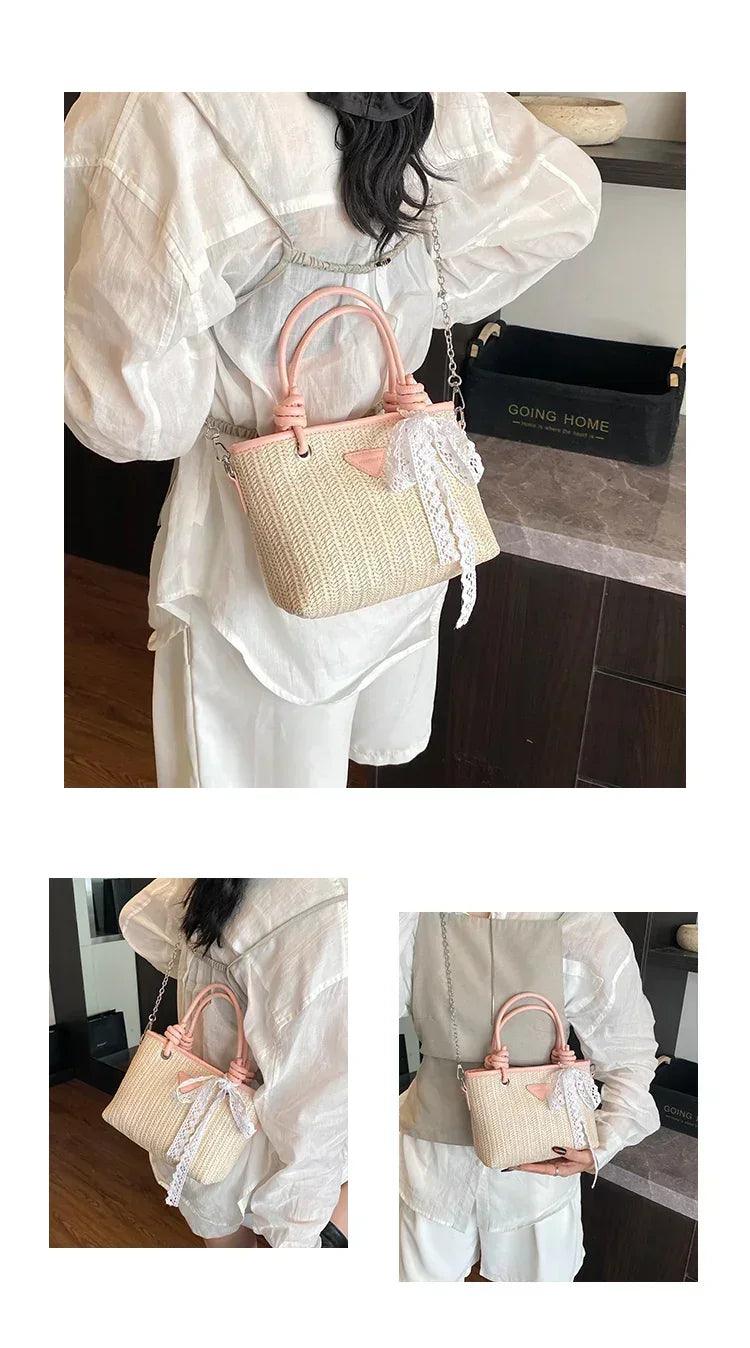 High-quality designer tote bag for women - spacious leather handbags with reinforced handles & fashionable metal logo