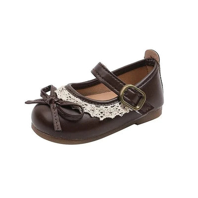 Soft Leather Flat Shoes For Toddlers and Children | Spring Autumn | Princess Casual Walking Shoes | Kids Girls Fashion