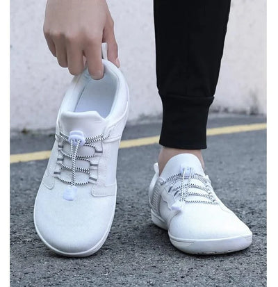 2024 White Wide Barefoot Flats Shoes for Women Outdoor Women's Minimalist Shoes Wide Toe Casual Walking Shoes Running Exercise
