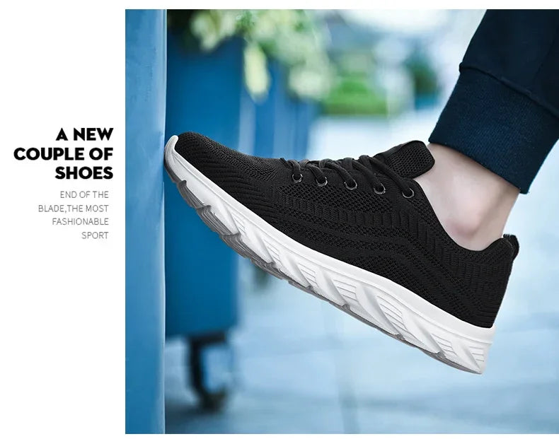 New Athletic Shoes for Men Shoes Sneakers Black Casual Men Mesh Sneakers Breathable Tennis Running Walking Gym Men Shoes
