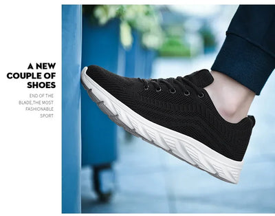 New Athletic Shoes for Men Shoes Sneakers Black Casual Men Mesh Sneakers Breathable Tennis Running Walking Gym Men Shoes