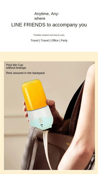 Portable Blender USB Rechargeable Mini Juicer Blender Household  Mixer Machine For Juices Shakes And Smoothies Juice Extractor