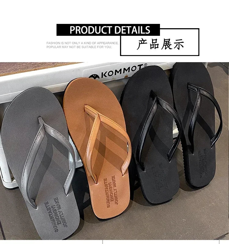 Women's Non-Slip Summer Flip Flops - Beach/Outdoor Casual Sandals, Fashion Slippers for Ladies, Comfortable Holiday Footwear