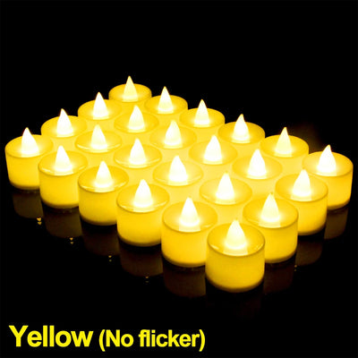 Led Electronic Candle Warmer Lamp Flameless Glowing Candles for Family Christmas Party Wedding Decoration Candlestick Decorative