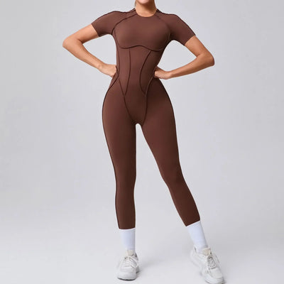 Seamless Yoga Jumpsuits Sports Fitness Hip-lifting