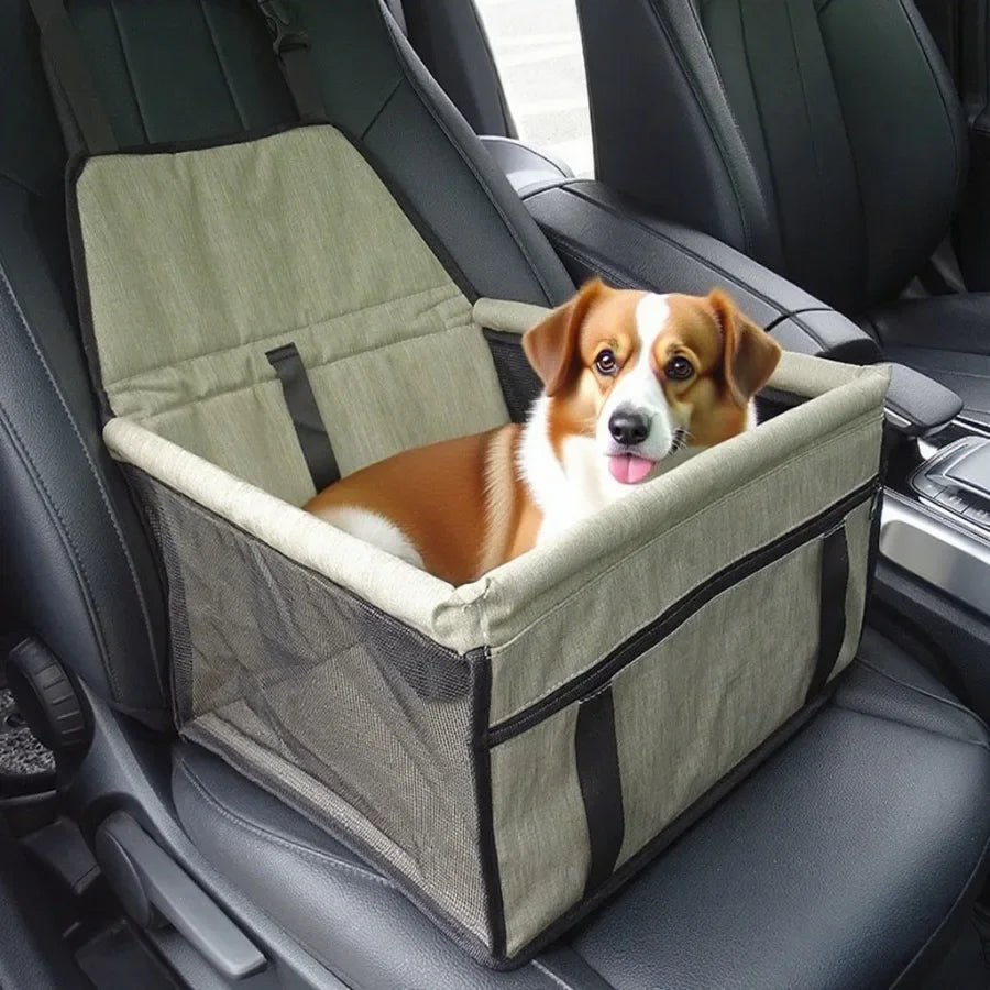 Pet Carrier – Car Seat Basket & Travel Kennel | Safe Dual-Use Design for Dogs/Cats | Collapsible Handbag for Outdoor Adventures