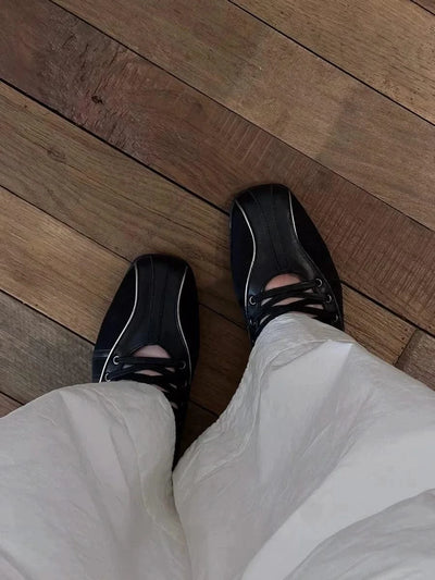 Vintage Women's Ballet Flats Training Shoes Walking Sports