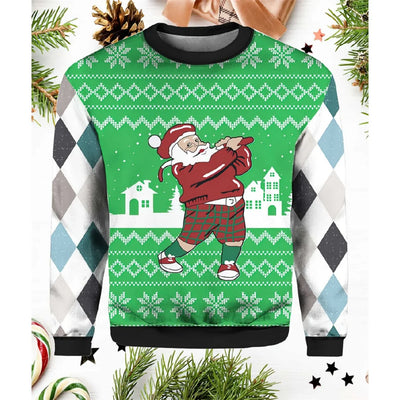 Funny Santa Claus Graphic Ugly Christmas Sweatshirts Autumn Fashion Leisure Y2K Children's Hoodies Men's And Women's Sweatshirts