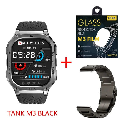 2024 Original TICWRIS TANK M3 Smartwatches For Men Smart Watch Women 480mAh AMOLED AOD Waterproof Fitness Electronic Watches