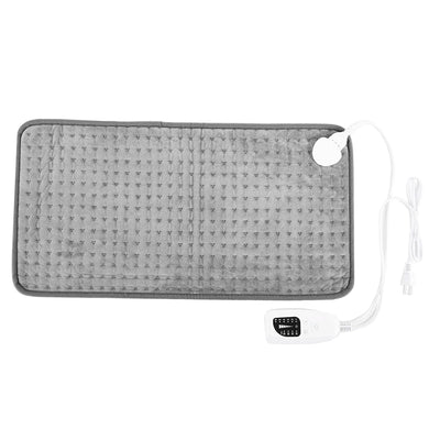 Soft Washable Thermal Electric Heating Pad Blanket For Shoulder Legs Feet Hands Abdomen Winter Warming Heated Mat 6 Levels Gray