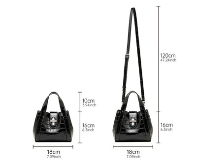 New 2025 Women Split Leather Tote Bag Designer Bucket Bags Handbag Female Shoulder Composite Bag Crossbody Shopping Bag