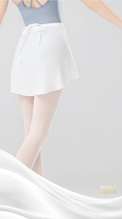 Women Girls Ballet Skirts Dance Short Skirts High Elastic Skirt Ballerina Adult  Ballet Dancing Dress lace Up Chiffon Skirt