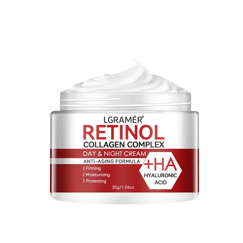 Retinol Collagen Youth Cream Deep Moisturizing Skin Repair Wrinkles Smoothing Firming Enhancement Cream for Dry Aging Skin