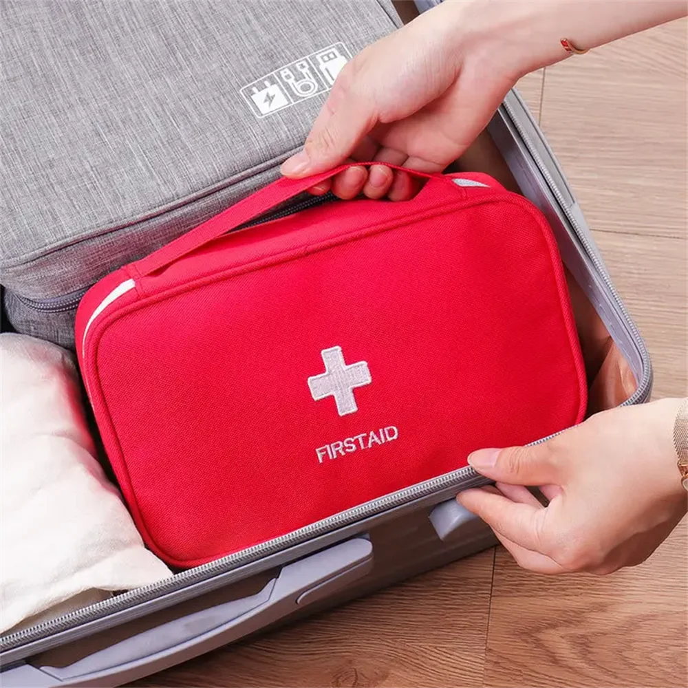 Portable First Aid Kit Bag - Compact Emergency Medical Organizer for Trauma & Survival
