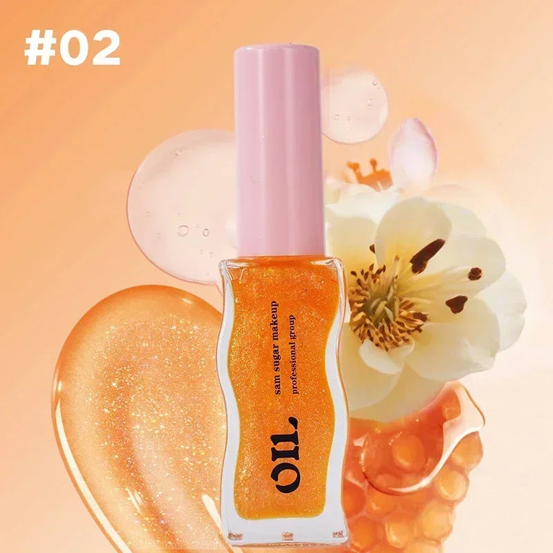 Water Light Honey Lip Oil Essence Long Lasting Moisturizing Fruity Shimmer Jelly Reduce Lip Lines Liquid Lipstick Gloss Makeup