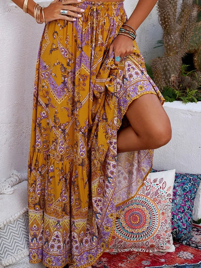 2025 New Fashion Long Skirts for Women Bohemian Loose Beach Skirt Summer Elegant Sweet Clothing