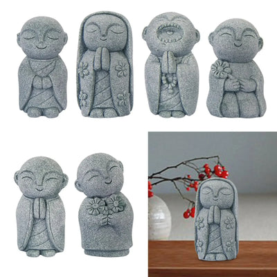 Buddha Aquarium Decor Accessories Dolls Mini Creative Small Statue Buddha Statue for Car Home Decor Teahouse Tabletop Indoor