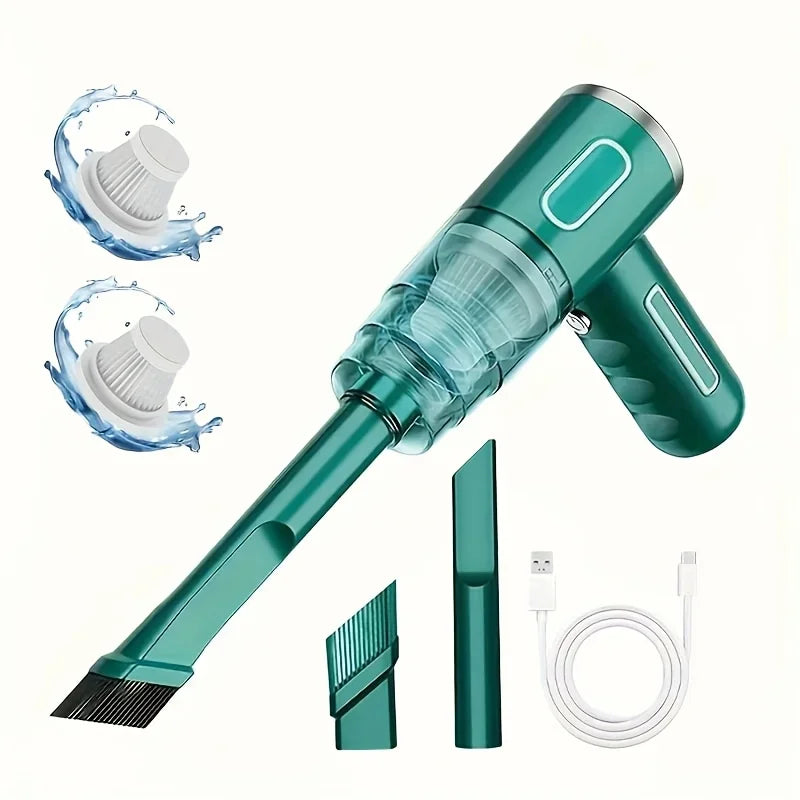 Portable Wireless Car Vacuum Cleaner with Strong Suction USB Rechargeable Mini Vacuum for Car Home Office Compact Spaces