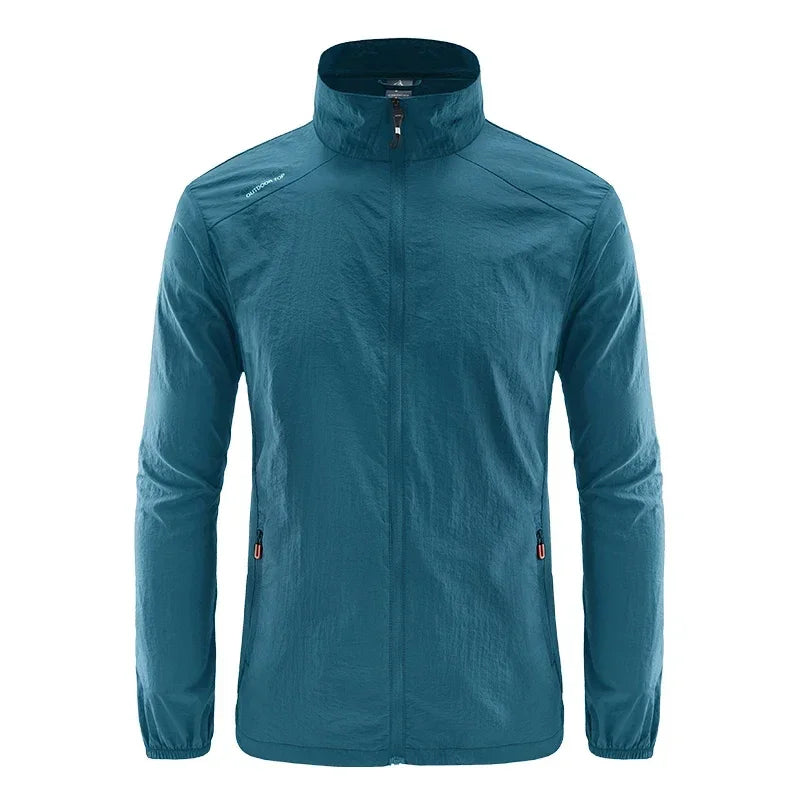 Summer Jackets Men Male Windbreaker Fishing Coats Father Ultrathin Sunscreen Jacket Youth Outerwearing Clohting Traveling Korean