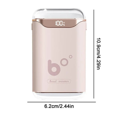 Hand Warmers Rechargeable Pocket Size Electric Handwarmers 3000mAh Long Heating LED Digital Display Electric Pocket Heater For