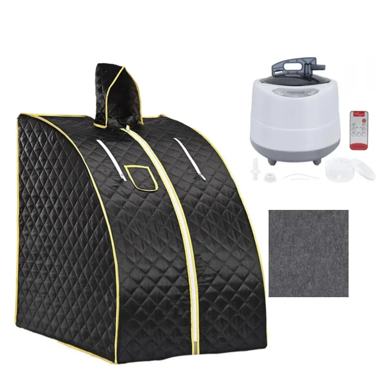 Portable Steam Sauna Beneficial Skin 2.0L Steamer Pot 1000W Slimming Bath SPA Strong Stainless Steel Bracket Sauna Room