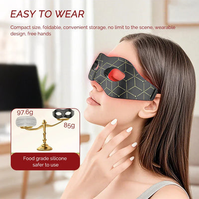 LED Red Light Therapy Eye Mask Eye Massager Beauty Care Device Eye Bags Remover Device