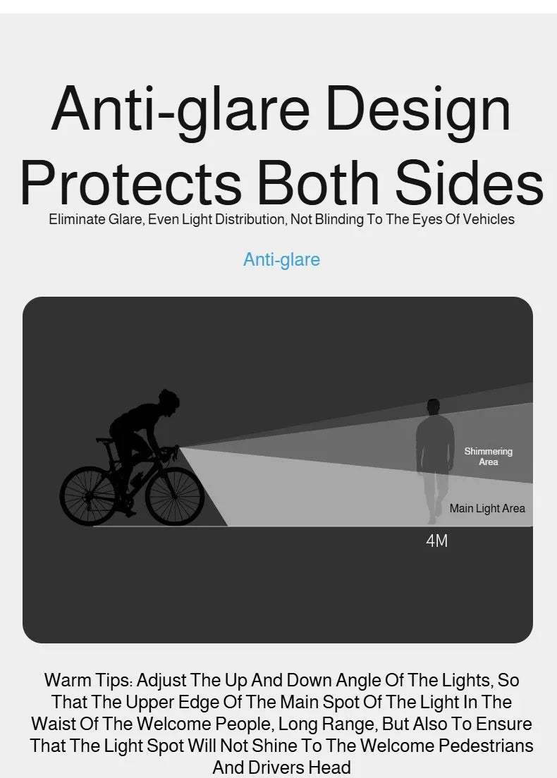 Mountain bike headlight mountain bike riding rainproof night riding headlight rechargeable mountain bike light