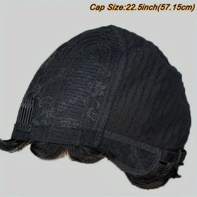 Short Curly Human Hair Wigs For Women Full Machine Made wigs curly Human Hair 150% Density Pixie Cut Wig