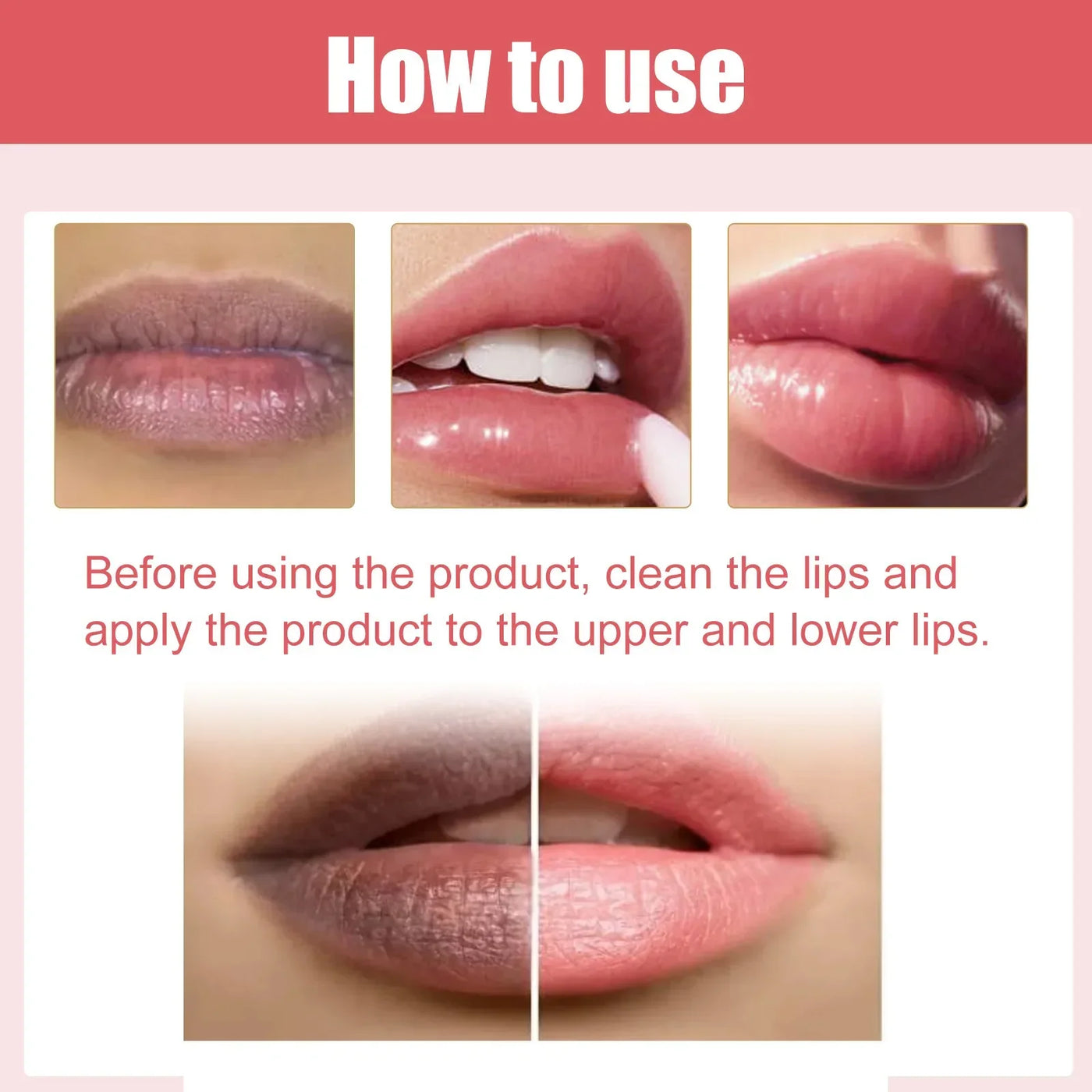 EELHOE Lip Lightening Cream Moisturizing Balm Whitening Brightening Nourishing Lipstick Remove Dark Lip Care Bleaching Cream 30g
