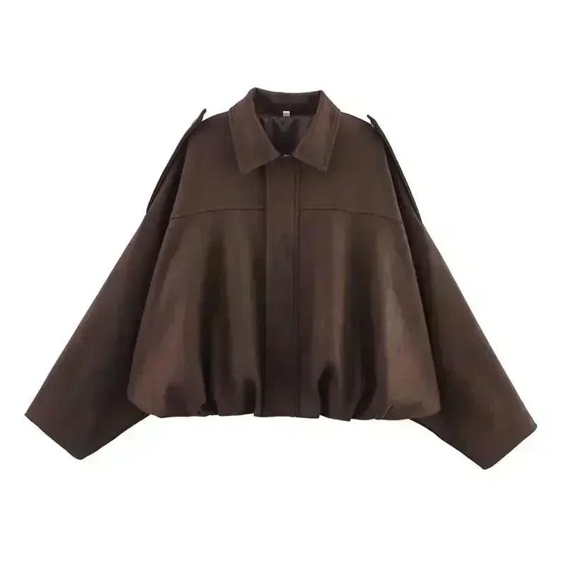 Women’s jackets spring chic elegant outerwear loose warm coat youth fashion