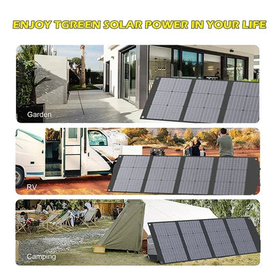 Flexible, Foldable, High Efficiency Solar Panel, Travel & Phone & Boat, Portable 12V 2000w 1500w 1000w 500w Solar Panel Kit