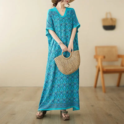 Summer Dress for Women Clothing Streetwear Ethnic Style Bohemian Beach Vintage Clothes Casual Fashion Harajuku Loose Streetwear