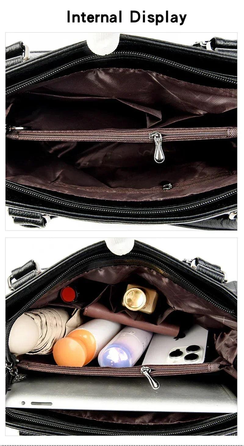 Luxury handbags woman bags designer big shoulder for women’s 2024 trendy large capacity ladies leather hand casual tote