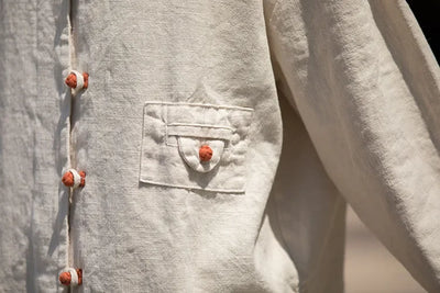 Women's Literary Vintage Ramie Linen Tops