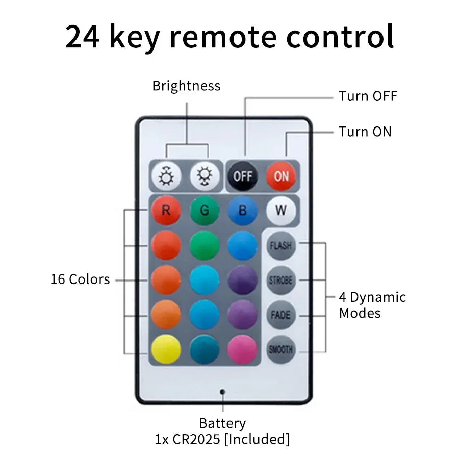 3Leds RGB LED Underwater Light Submersible Night Lamp Battery Powered Garden Swimming Pool Light For Wedding Party Vase Bowl