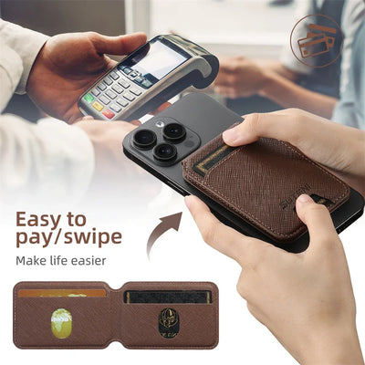 Wallet Phone Case For iPhone 17 17Air 12 13 14 15 Plus 16 Pro Max Card Holder Leather Magnetic Pocket For Magsafe Wallet Cover