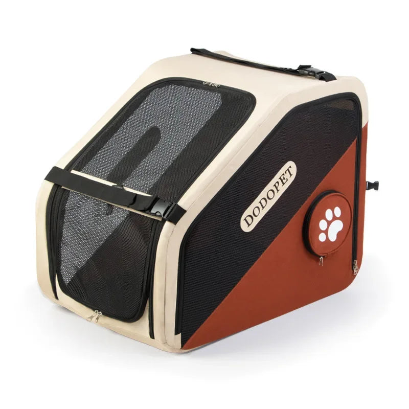 Pet Carriers Car Cage Portable Breathable Dogs Going Out Travel Foldable Kennel Pet Supplies Cages Accessories Transportin Perro