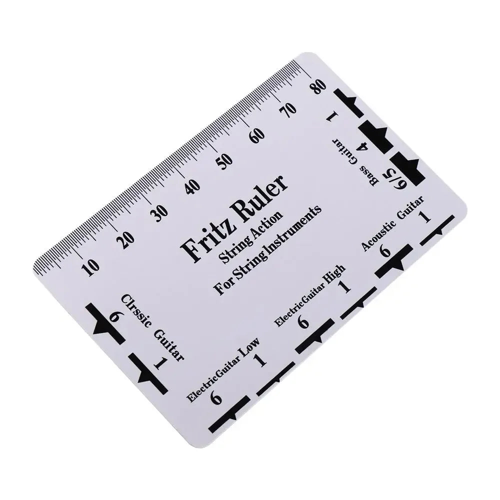 Guitar Strings String Pitch Ruler Measurement Rulers Card Guitar Ruler Compact Instruments Action Gauge Ruler Ukulele Bass